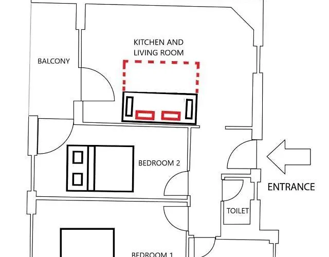 Appartamento Two-bedrooms Cbd Bp *